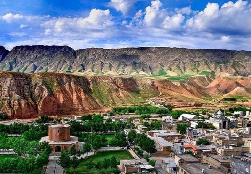 نمای هوایی از شهرستان کلات