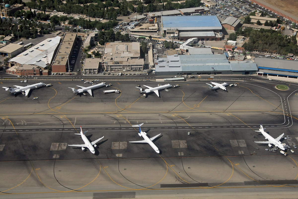 Aerial view of Mehrabad International Airport | حمل و نقل تهران • درناتریپ ✈️