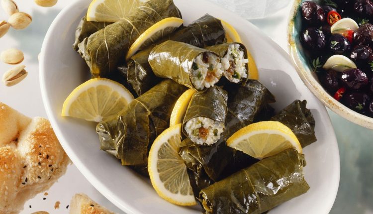 greek stuffed grape leaves 517624 | دلمه برگ مو • درناتریپ ✈️