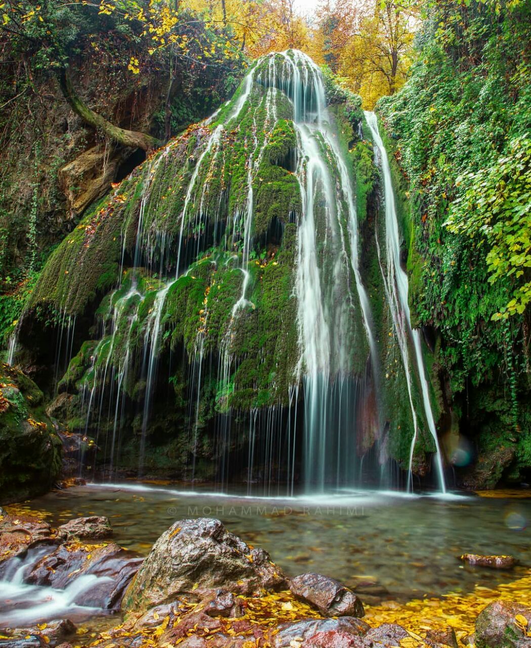 تصویر آبشار کبودوال آبشار خزه ای ایران