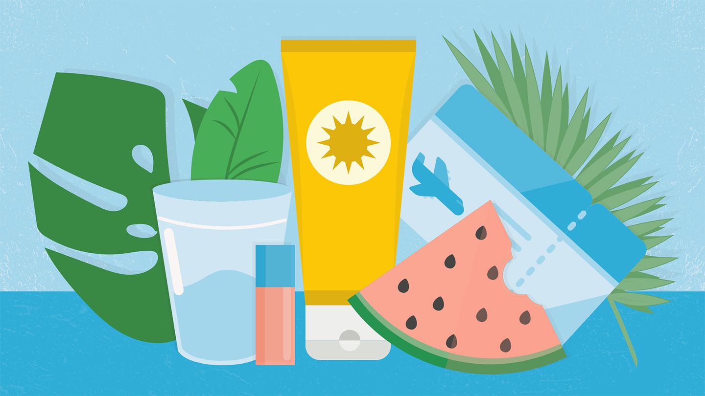 7 ways dermatologists keep their skin healthy during travel 1440x810 1 | نکات مراقبت از پوست در سفر • درناتریپ ✈️