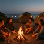 کمپینگ ساحلی در جنوب ایران