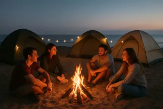 کمپینگ ساحلی در جنوب ایران